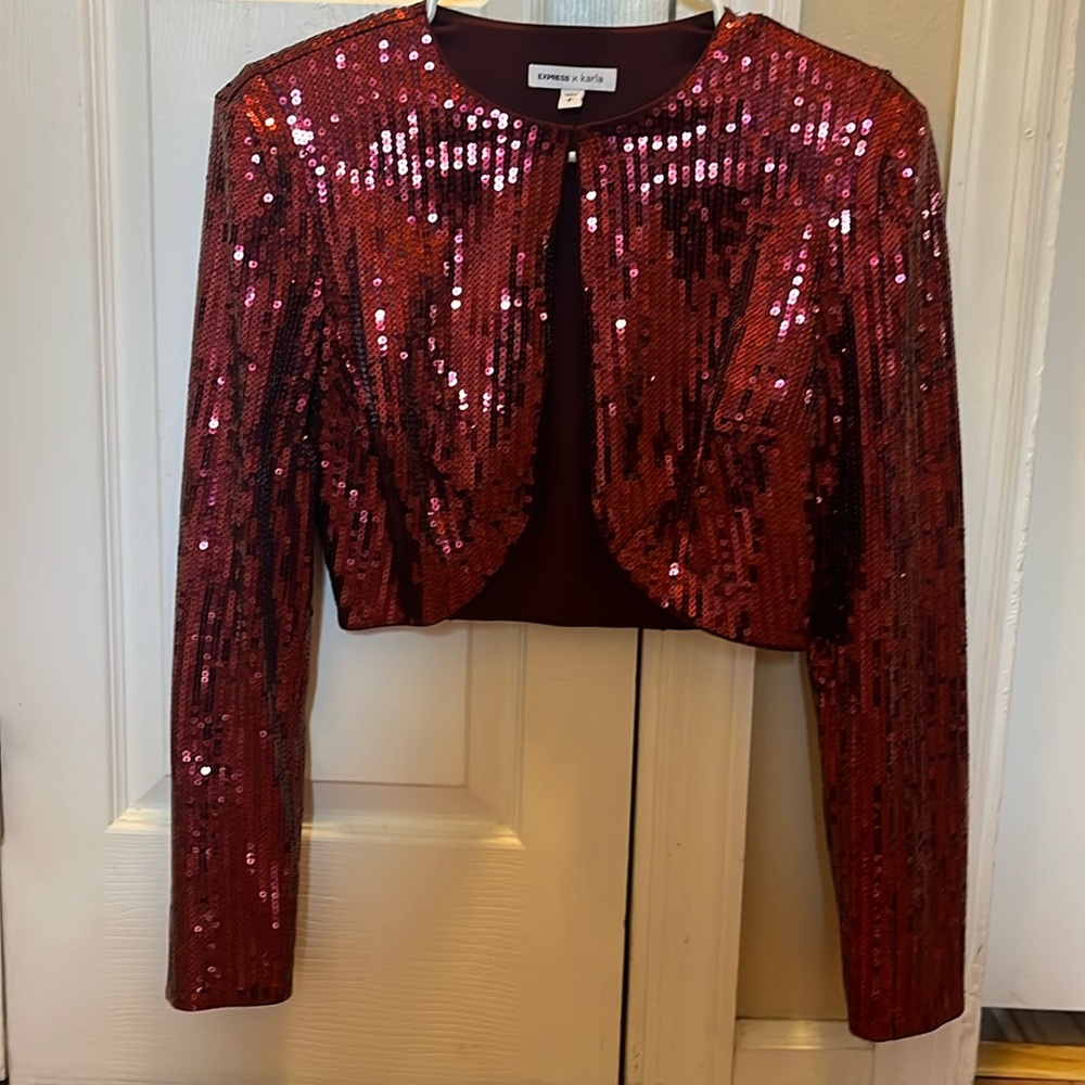 Express x Karla Sequin Jacket size Small
